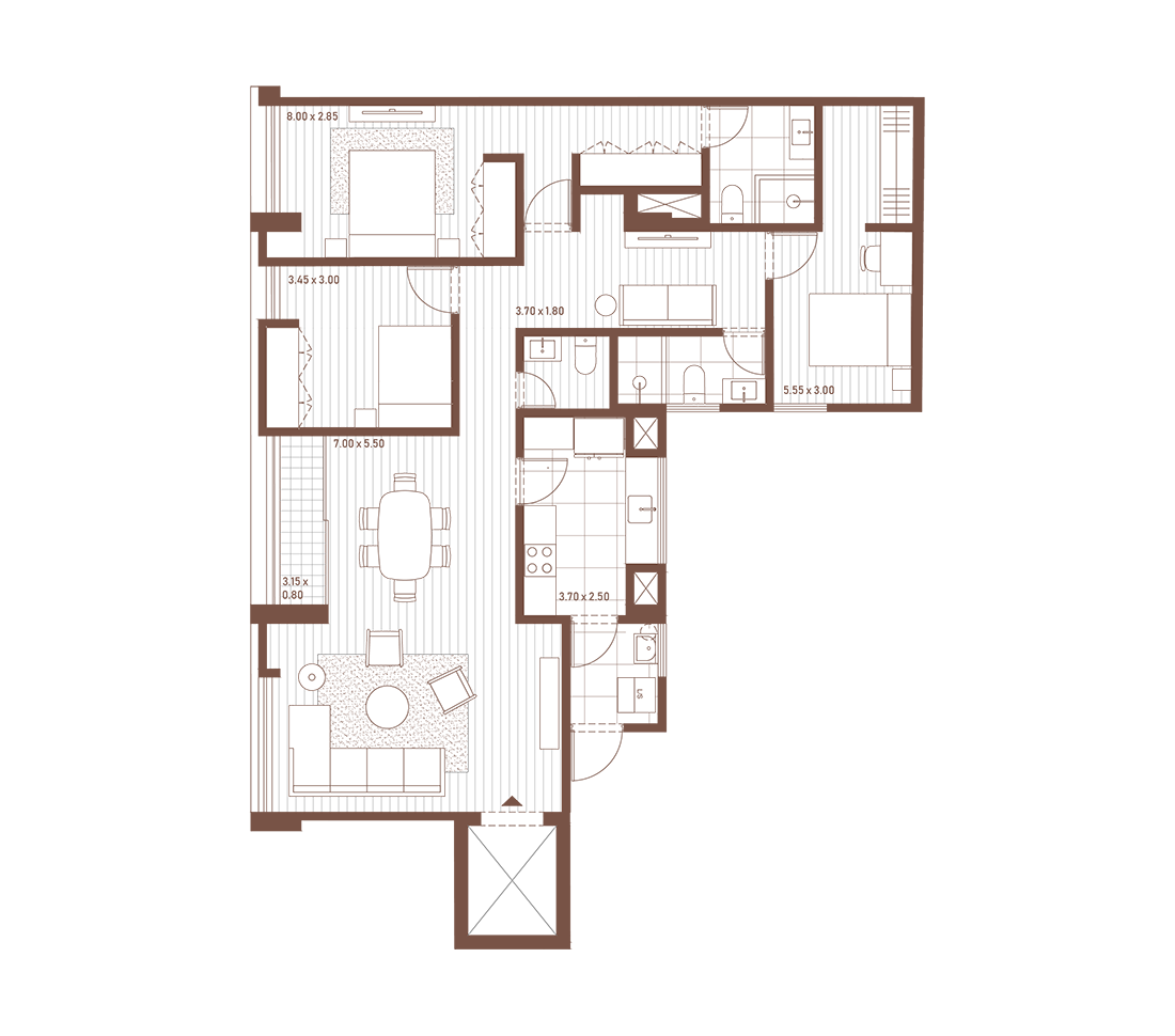 Flat 201, 302, 402