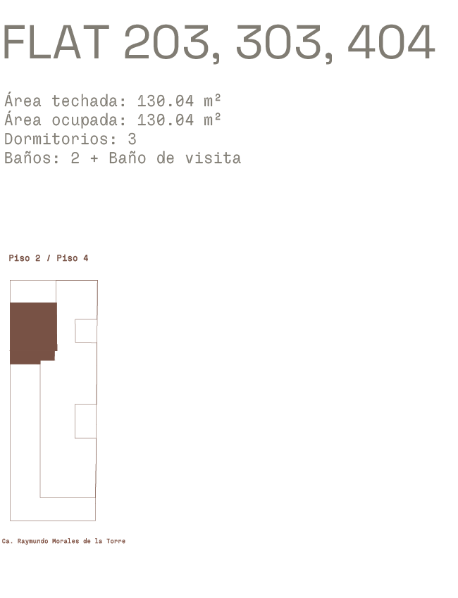 Flat 203, 303, 404